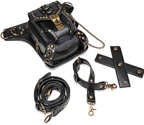 Punk Tactical Drop Leg Bag – Black Utility Waist Pack