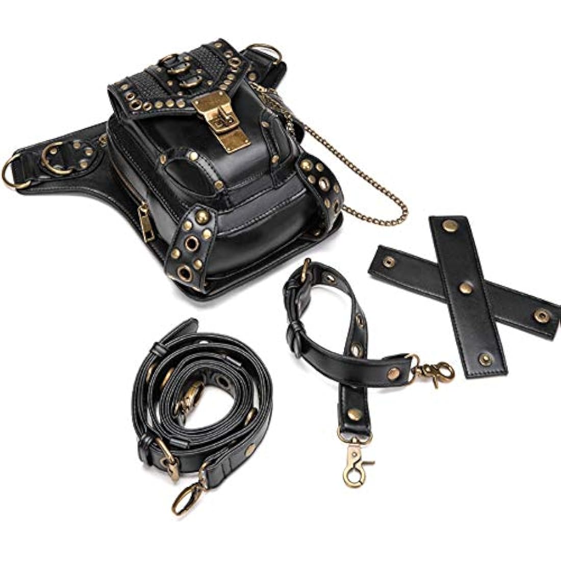 FiveloveTwo Tactical Drop Leg Bag | Steampunk Waist Pack & Messenger