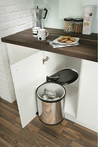 Britten & James 15L Stainless Steel Under Cupboard Kitchen Waste Bin