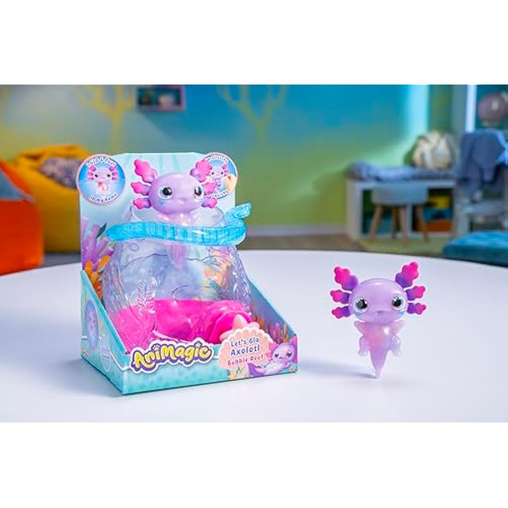 Animagic Let's Glo Axolotl Bubble Reef – Interactive Magic Aquarium