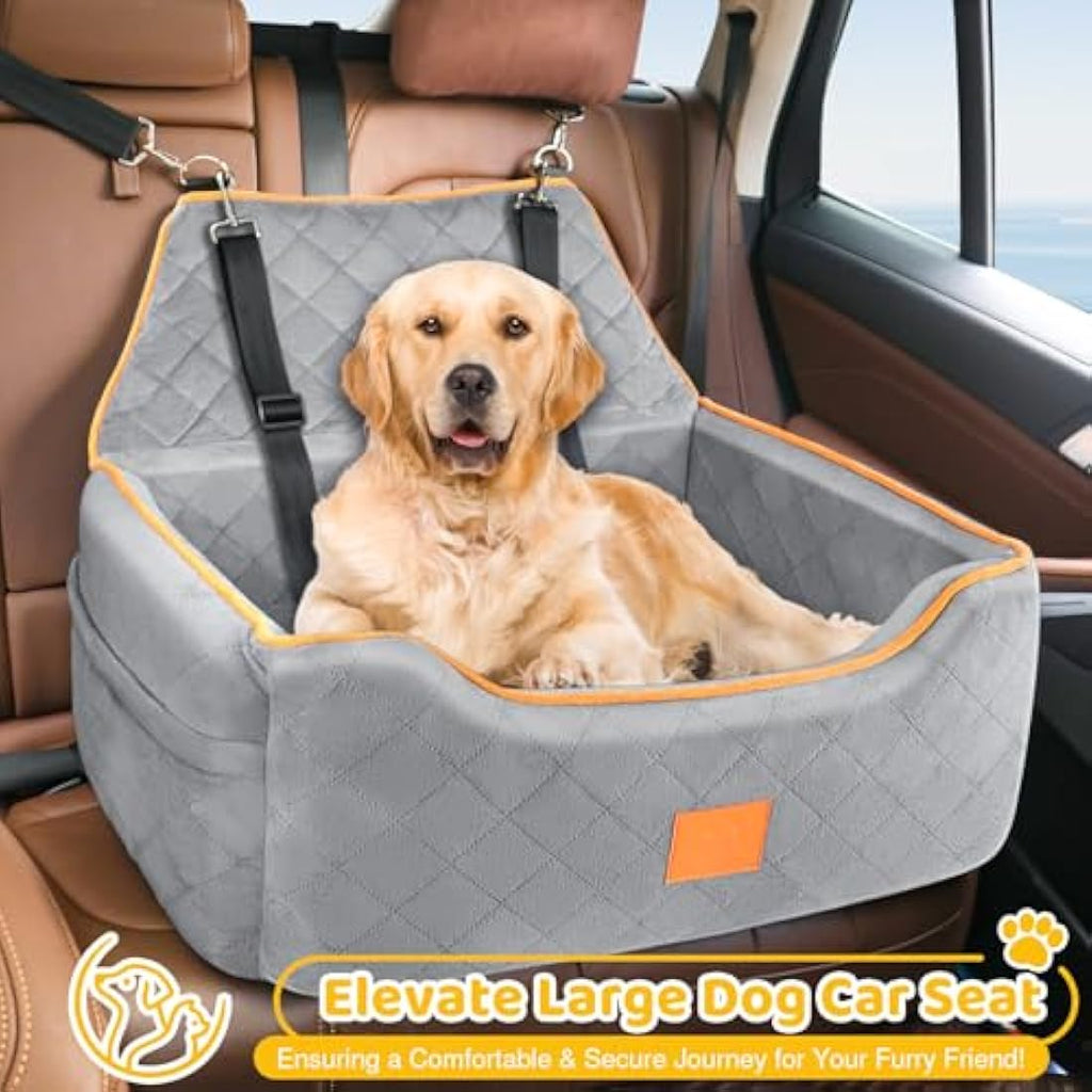 GL GLENSLAVE Dog Car Seat - Large Pet Booster Seat with Washable Cover