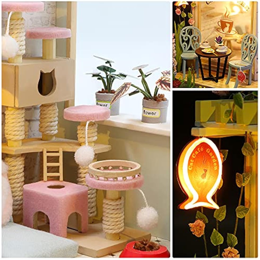 CUTEBEE DIY Miniature Dollhouse Kit | 1:24 Wooden Creative Room M2111