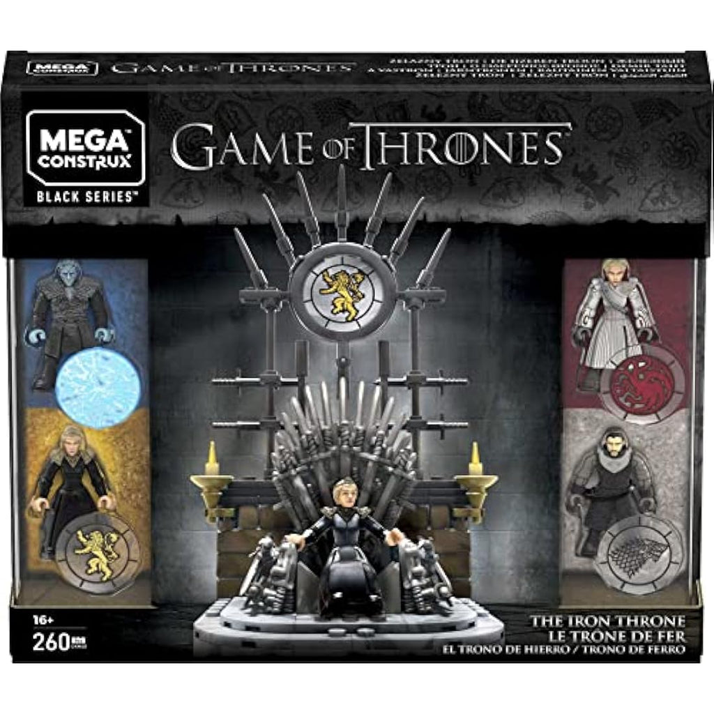 Mega Construx Game of Thrones Iron Throne Building Set with 4 Figures
