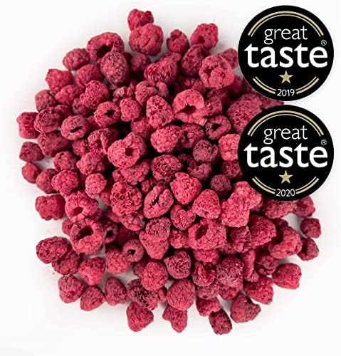BRIX Freeze Dried Raspberries – 400g Natural Whole Fruit Vegan Snack