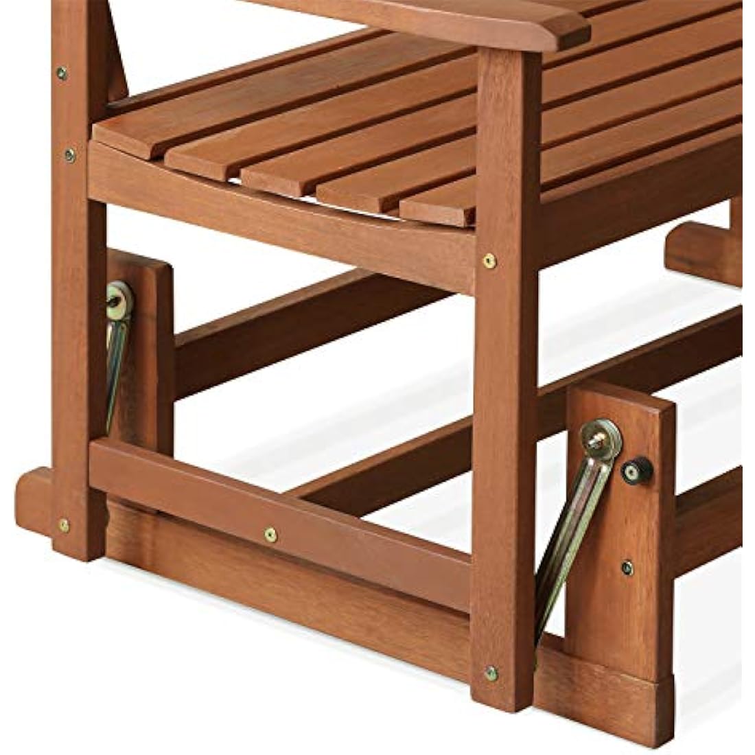 Furinno New Mexico Outdoor Glider – Hardwood Patio Bench, Teak Oil Finish