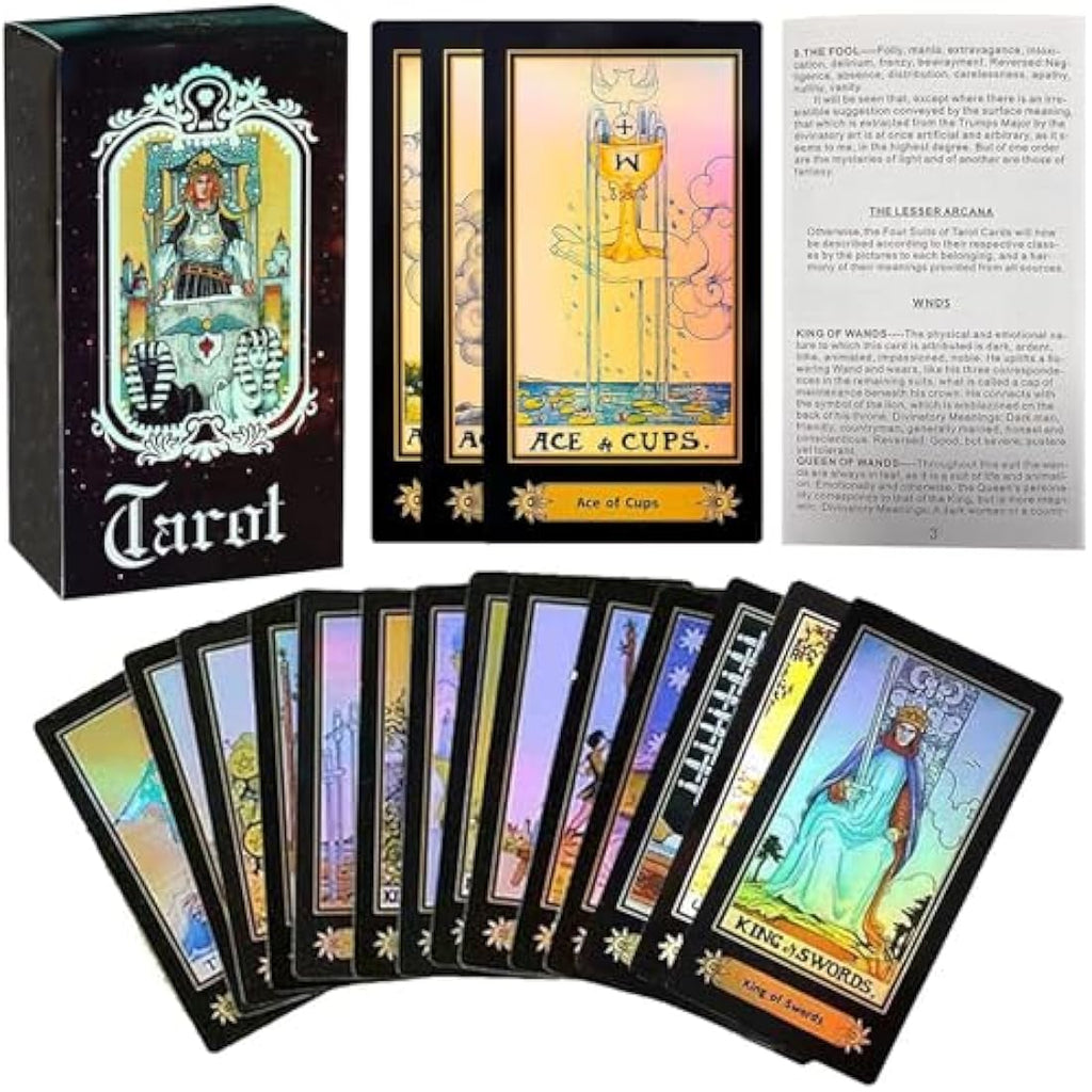 LHKJ 78 Tarot Cards Set | Classic Tarot Deck with English Guidebook