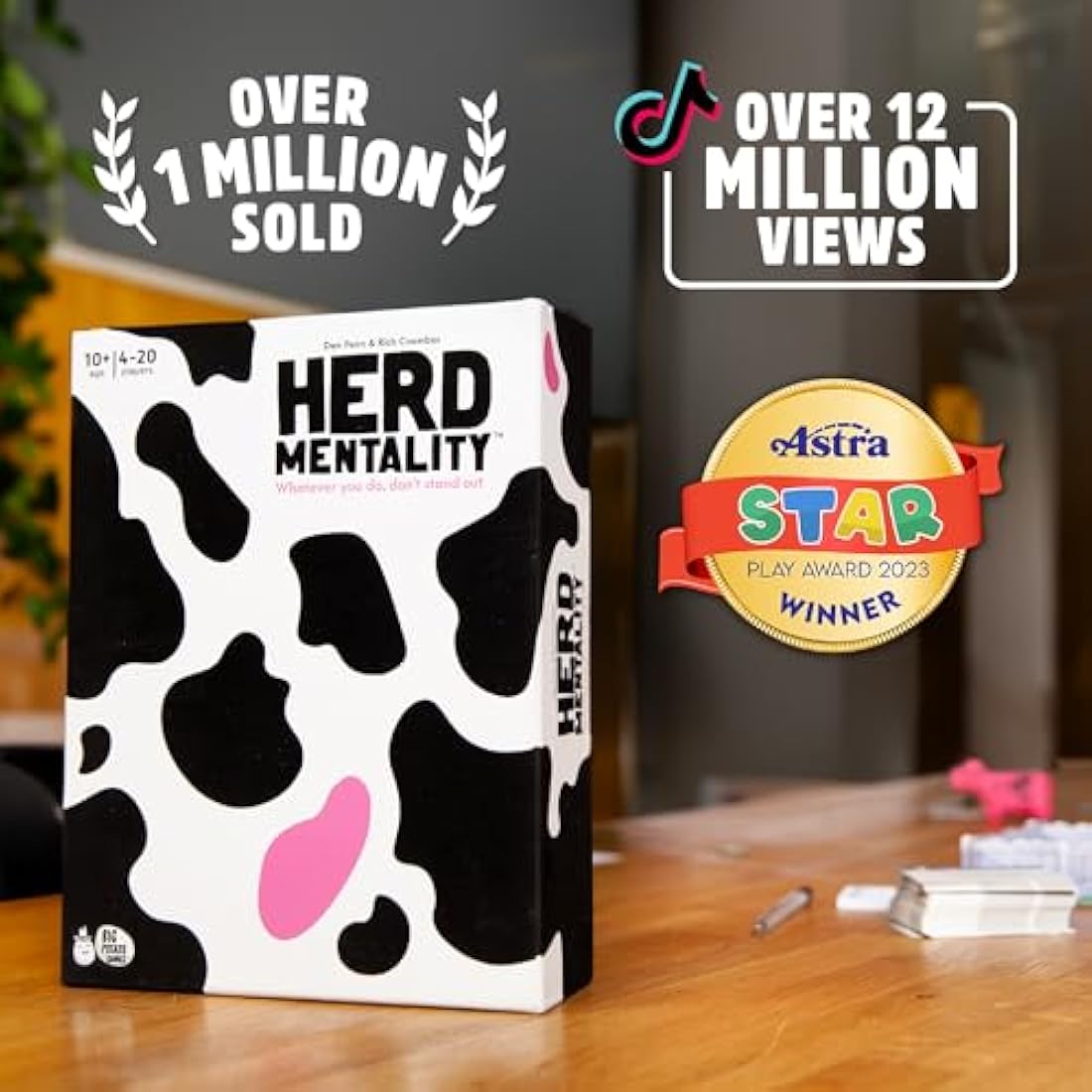 Herd Mentality Board Game –  Family Party Game for 4-20 Players
