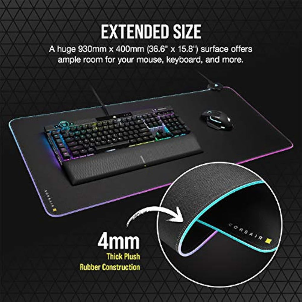 Corsair MM700 RGB Extended Gaming Mouse Pad | 930x400mm Desk Mat