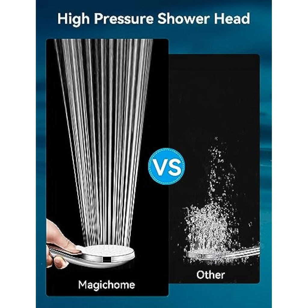 High Pressure Shower Head and 2M Hose | 5 Modes Chrome