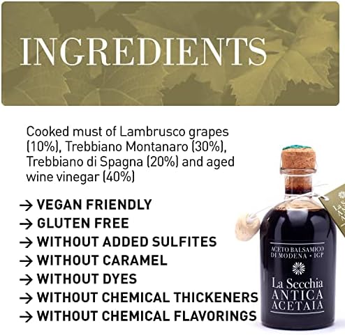 La Secchia Balsamic Vinegar of Modena IGP – Aged Five Stars, 250ml