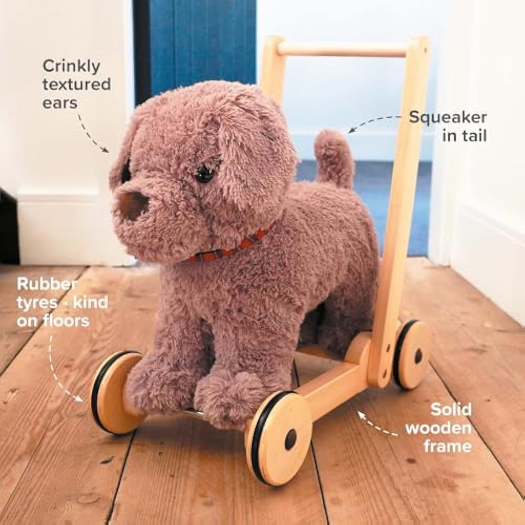 Little Bird Told Me Bailey Dog 2-in-1 Baby Walker & Ride On Toy