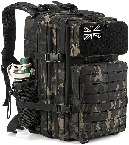 Military Tactical Backpack – Molle Hiking Rucksack 45L
