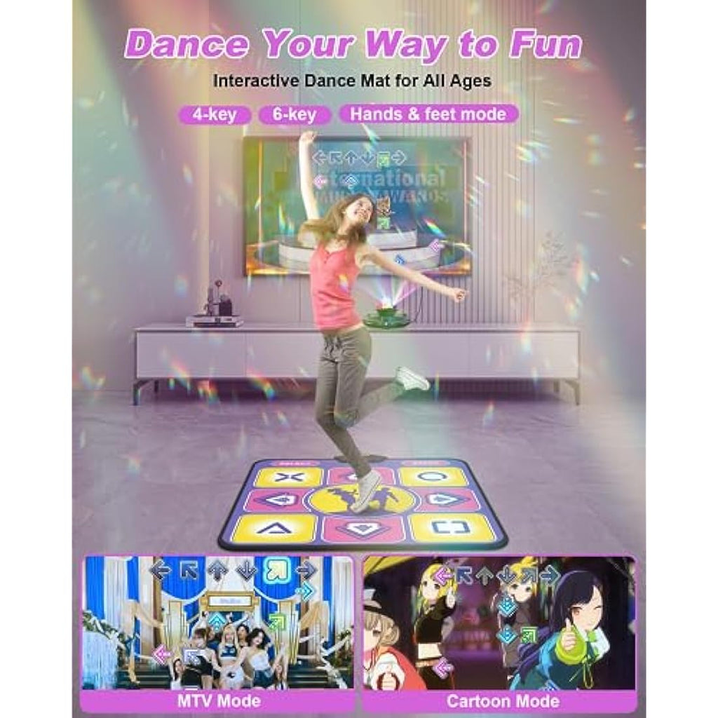 Acelufly Electronic Dance Mat with Camera for TV – Interactive Game