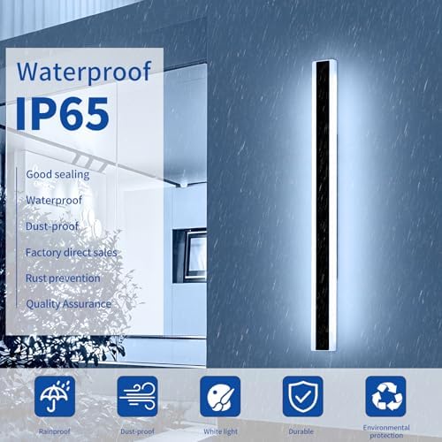 Mikeru 150cm LED Outdoor Wall Light | IP65 Waterproof 6500K Modern Sconce
