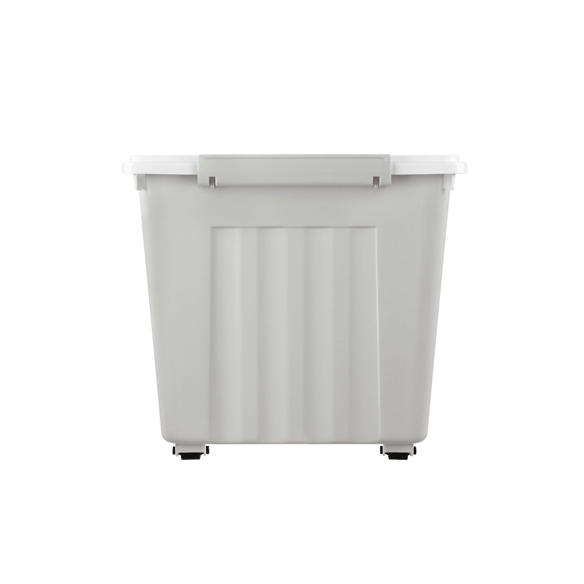 Cetomo 55L*6 Storage Boxes with Lids, Plastic Storage Box with Wheels and Secure Side Latches, Stackable & Nestable Organizer for Home, Office