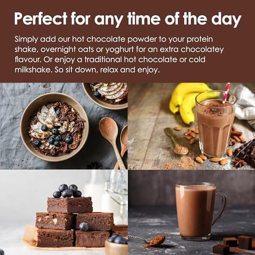 Options Belgian Hot Chocolate - Low Calorie Drink (6 x 220g Jars)
