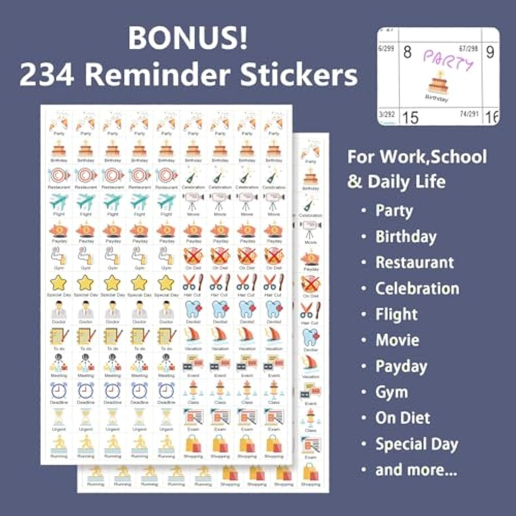 2025-2026 Desk Calendar – 18 Month Standing Flip Planner