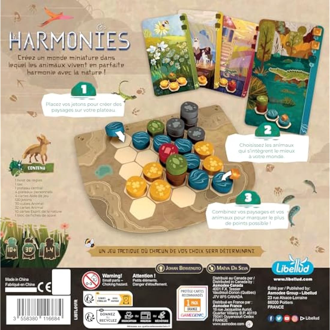 Libellud Harmonies Board Game – Nature Strategy & Tile Placement
