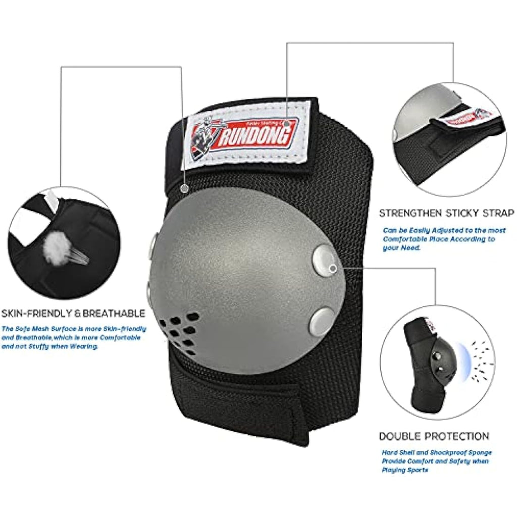 Jolof Store Kids Protective Gear Set – Knee Elbow Wrist Pads for 3-15