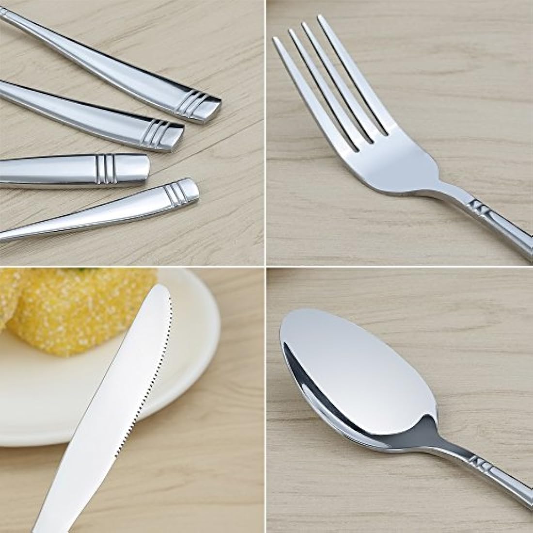 Jolof Store 48-Piece Stainless Steel Cutlery Set – Service for 12