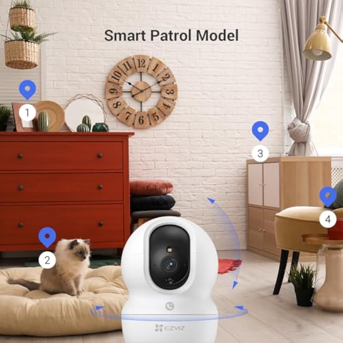 EZVIZ CP1 Pro 2K+ 4MP Indoor Security Camera | Color Night Vision