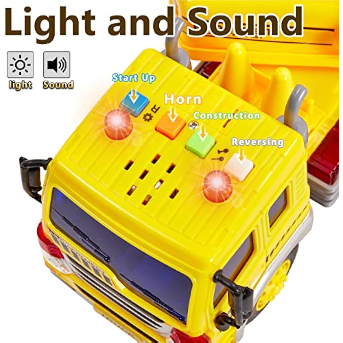Jolof Store Kids Toy Digger – Construction Truck with Lights & Sounds