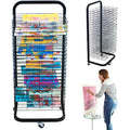 Jolof Store Art Drying Rack – 25 Removable Shelves Mobile Metal Rack