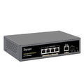 Ztyuav 6-Port Gigabit PoE Switch | 4 PoE+ Ports 75W, SFP Slot & VLAN