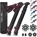 TheFitLife Collapsible Trekking Poles – Lightweight 7075 Aluminum Hiking Sticks
