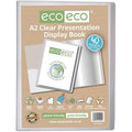 eco-eco A2 Presentation Display Book | 40 Pocket Recycled Art Folder