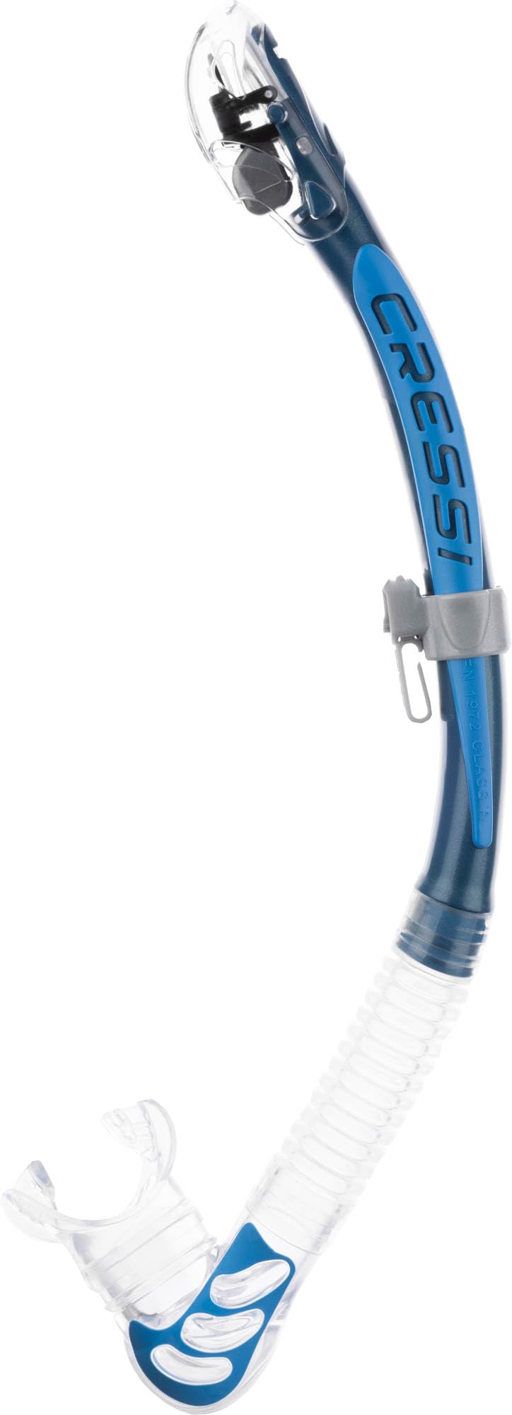 Cressi Alpha Ultra Dry Snorkel – Hypoallergenic Silicone Scuba Gear