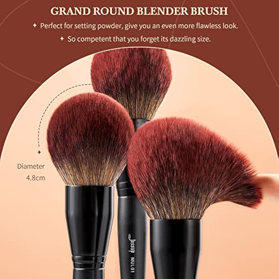 Jessup 13pcs Professional Makeup Brushes Set | Vegan Phantom Black