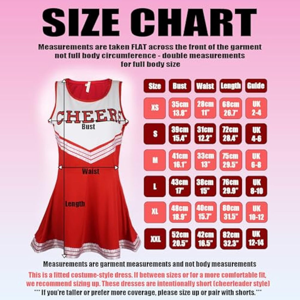 High School Cheerleader Costume with Pom Poms - Black/Purple