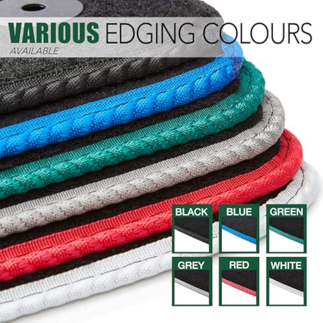 MG ZS Auto (2017-2022) Car Floor Mats – Blue Edging Carpet