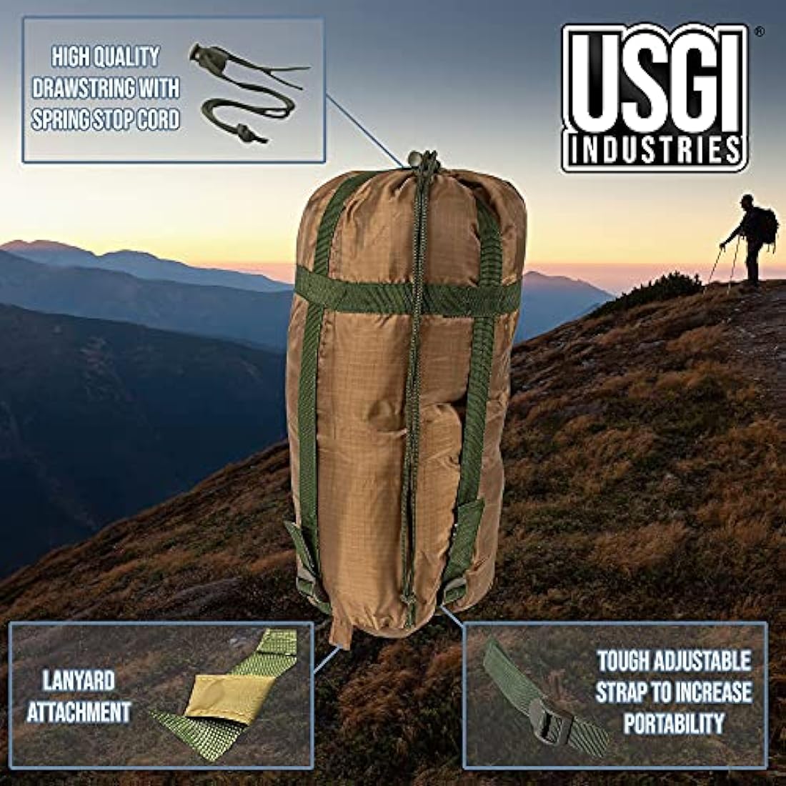 USGI Industries Military Woobie Blanket – Insulated Nylon Poncho Liner
