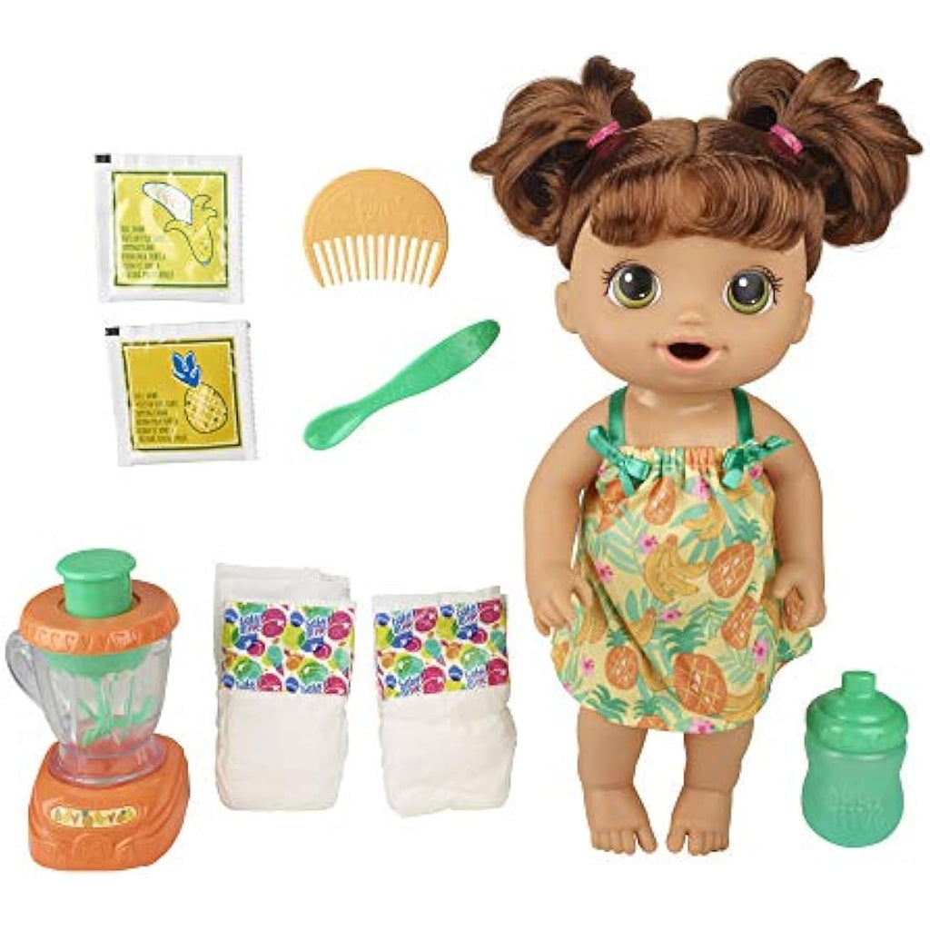 Baby Alive Magical Mixer Baby Doll with Toy Blender and Brown Hair