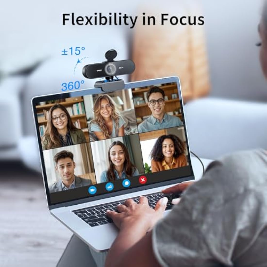 EMEET NOVA 4K Webcam - Ultra HD Business Camera with PDAF Autofocus