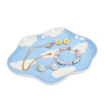 Koythin Ceramic Jewelry Tray – Blue Sky Cloud Aesthetic Trinket Dish
