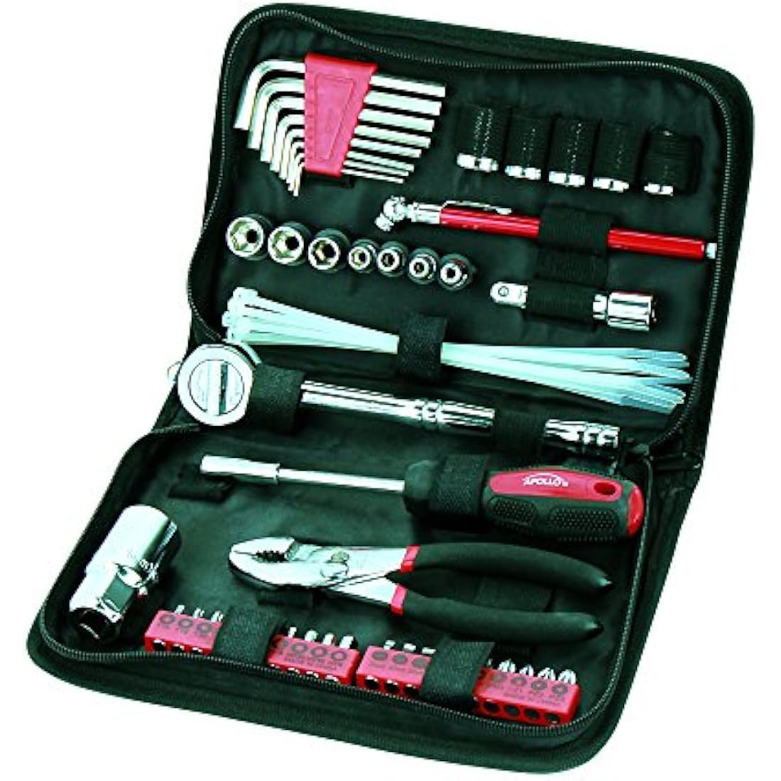 Apollo Tools 56 Piece Metric Auto Tool Set – Compact Car Repair Kit