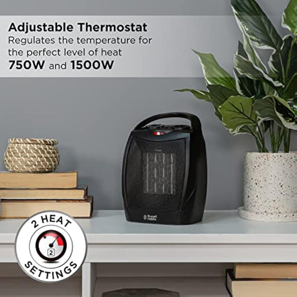 Russell Hobbs Ceramic Space Heater – 1500W Portable Electric Heater