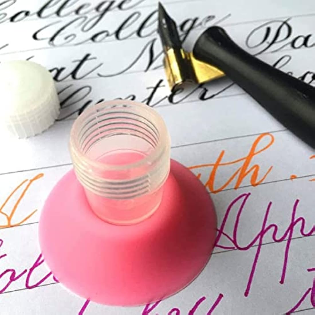 Jolof Store Calligraphy Inkwell Set – Dinky Dip Jars and Nib Storage Tin
