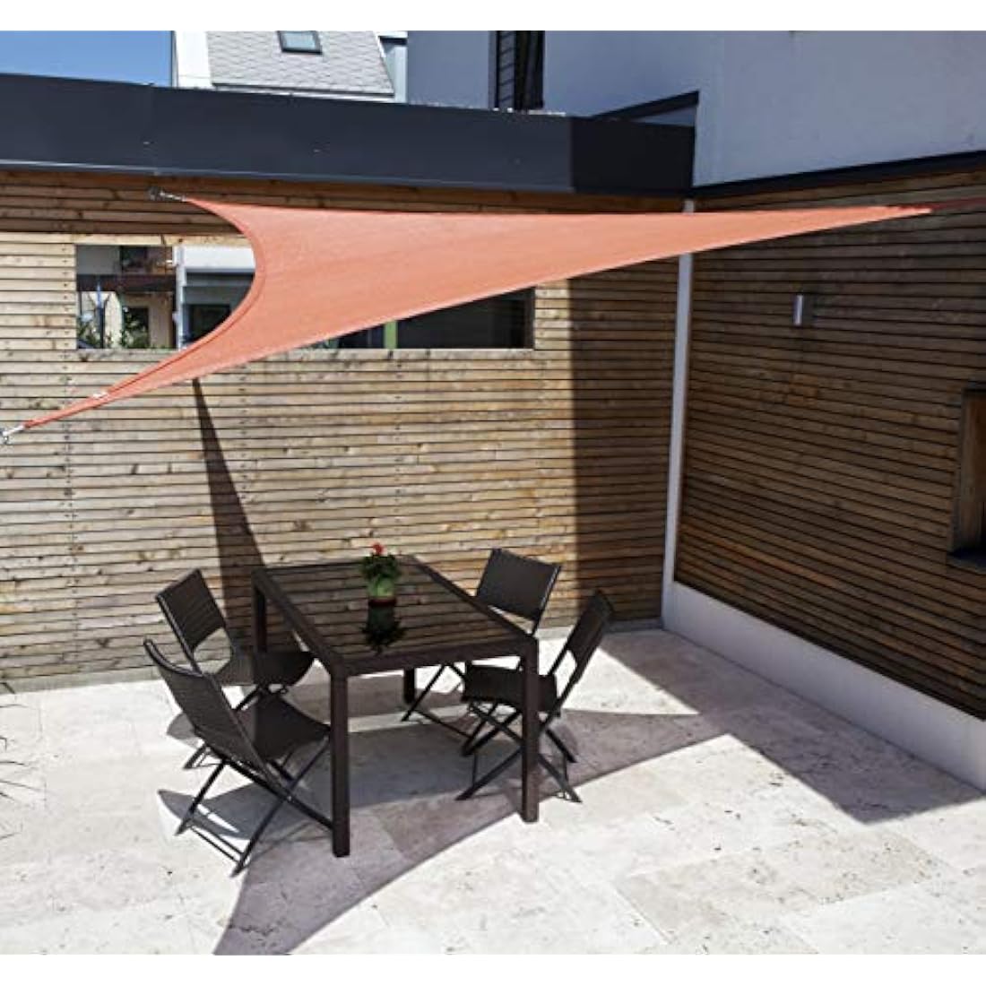 Windhager Sunsail Adria Triangle Terracotta - UV Protection - 5x5m