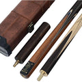 CUESOUL 57" 3/4 Jointed Rosewood Snooker Cue Set with Case | 9.5mm Tip