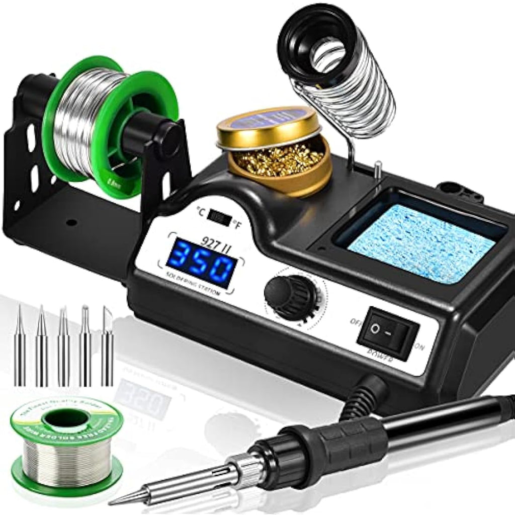 Preciva 60W Digital Soldering Station - Adjustable 90-480°C LCD Kit