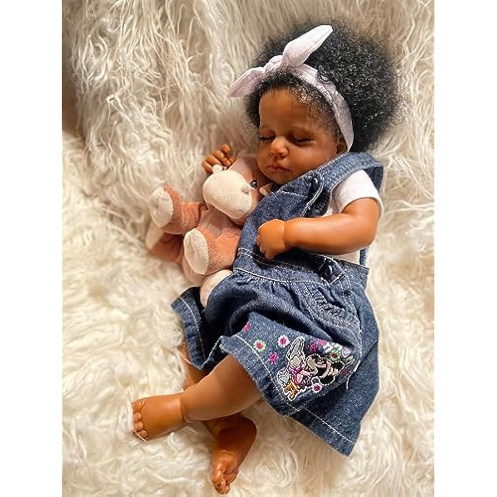 20" Reborn Baby Doll – Realistic African American Girl
