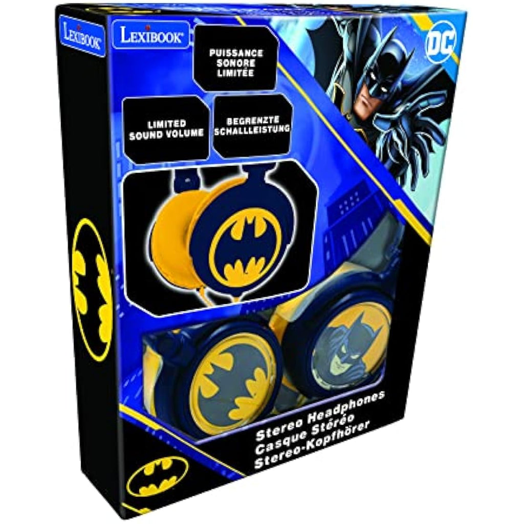Lexibook Batman Kids Headphones – Foldable Volume Limited Headset