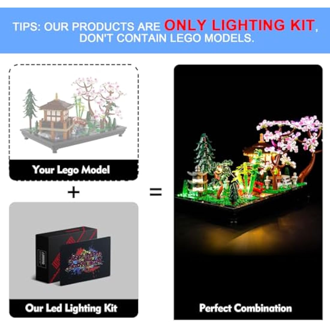LED Light Kit for Lego 10315 Tranquil Garden | Standard