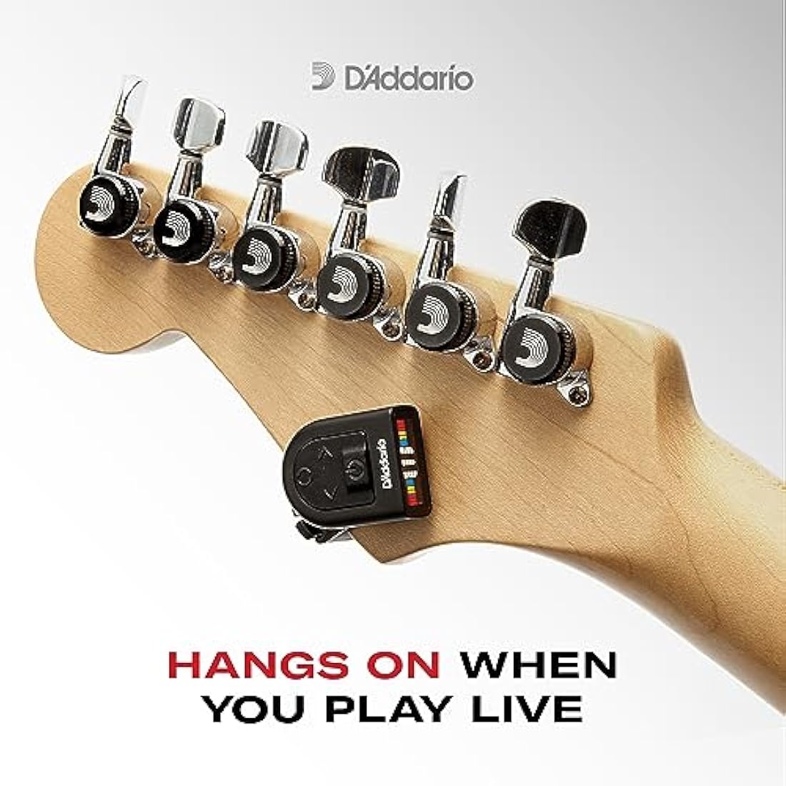 D'Addario NS Micro Headstock Tuner – Compact Chromatic Guitar Tuner