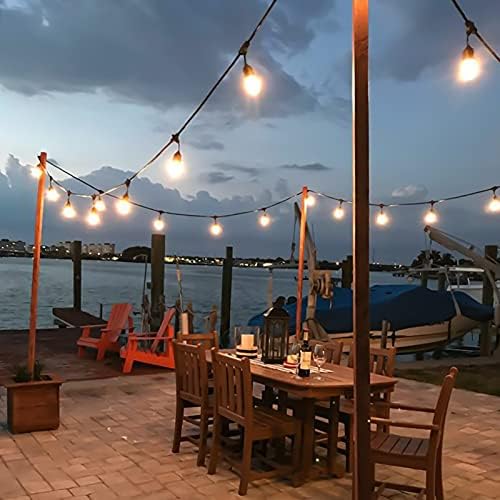 Jolof Store 15M Outdoor Festoon Lights | 50FT IP65 Waterproof String Lights