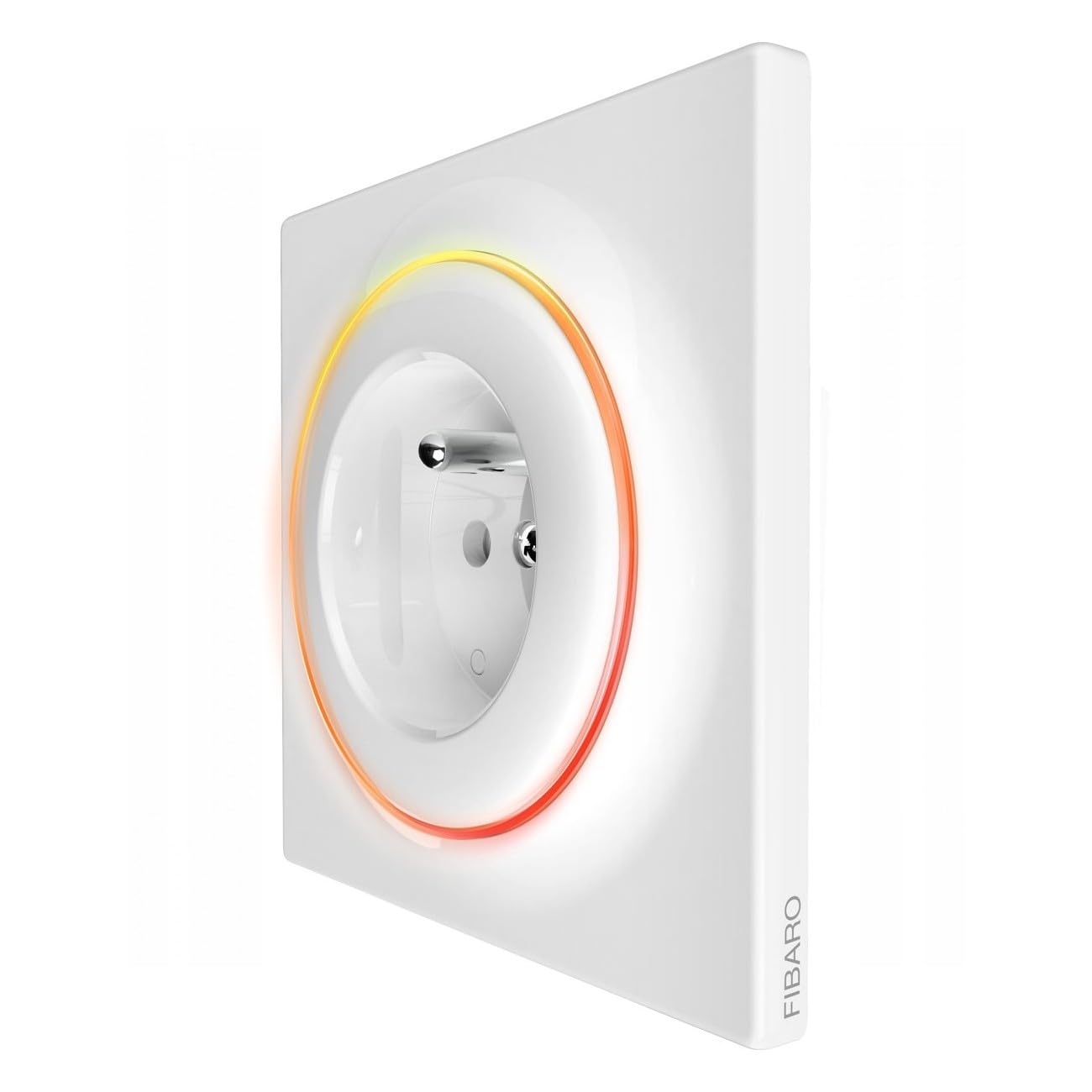 Fibaro Walli Type E Smart Outlet – Z-Wave Plus Socket with Energy Meter